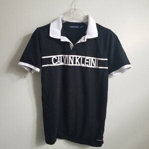 CALVIN KLEIN Jeans | polo shirt black white sz 18 20